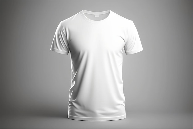 Un tshirt blanc avec une étiquette vierge dessus