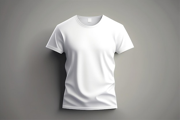 Un tshirt blanc avec une étiquette vierge dessus