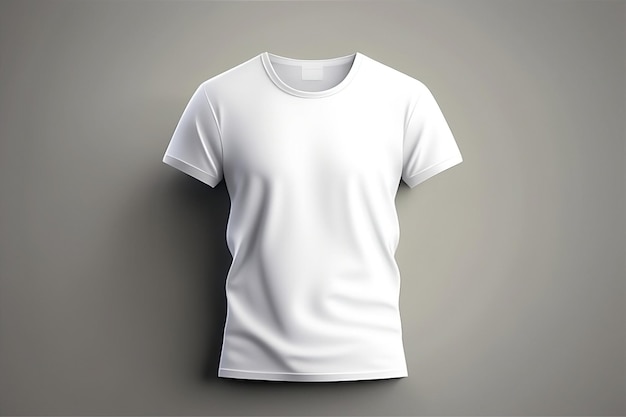 Un tshirt blanc avec une étiquette vierge dessus