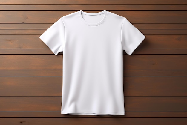 TShirt Blanc sur Fond Uni