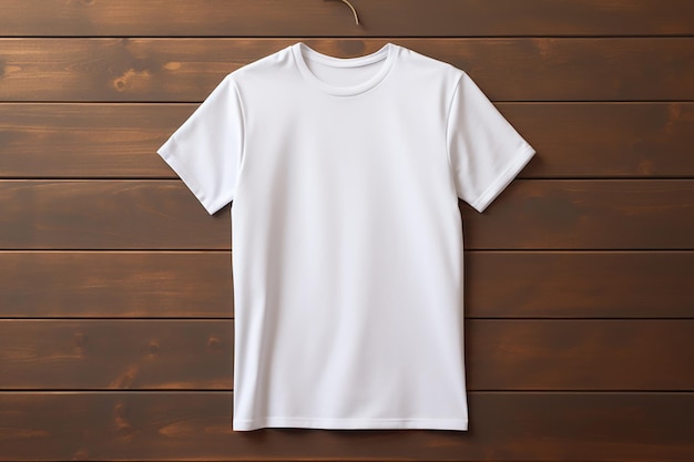 TShirt Blanc sur Fond Uni