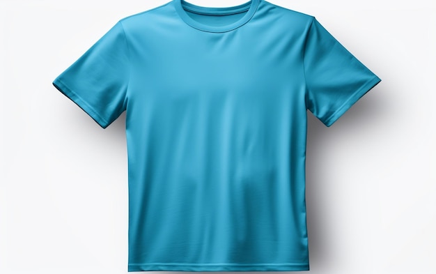 Tshirt polo bleu à col tee Generative Ai