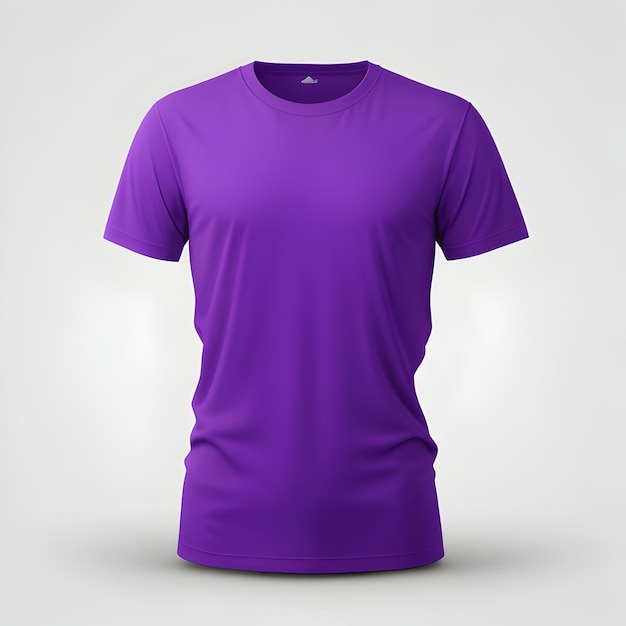 tshirt violet Maquette fond blanc