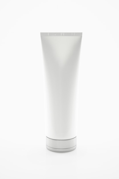 Tube de crème blanche