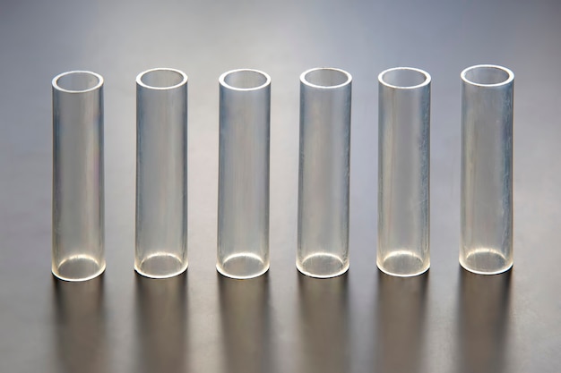 Photo tubes transparents en plastique pour différentes industries