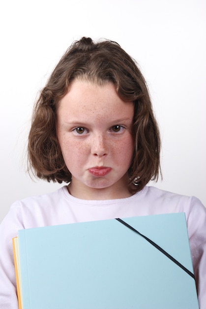 Étudiant avec dossier