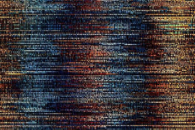 Tuile Modèle sans couture Résumé historique du code informatique Matrice numérique Visualisation de données volumineuses AI générative