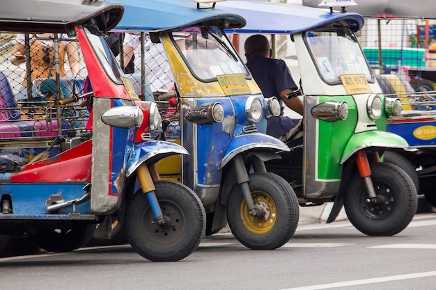 Tuk Tuk à une voiture unique en Thaïlande