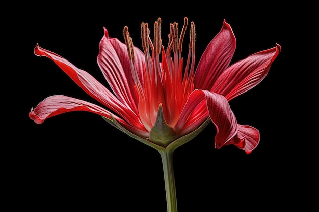 Une tulipe africaine, une fleur tropicale Générative ai