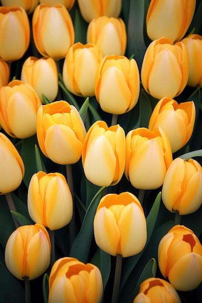 Tulipes abricot-orange