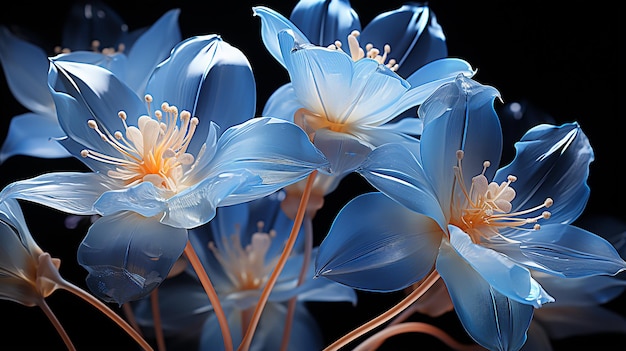 Les tulipes bleues dynamiques de Mark Ross