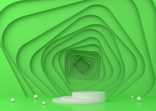 Tunnel coloré fond d'écran pour la présentation du produit, illustration de rendu 3D.