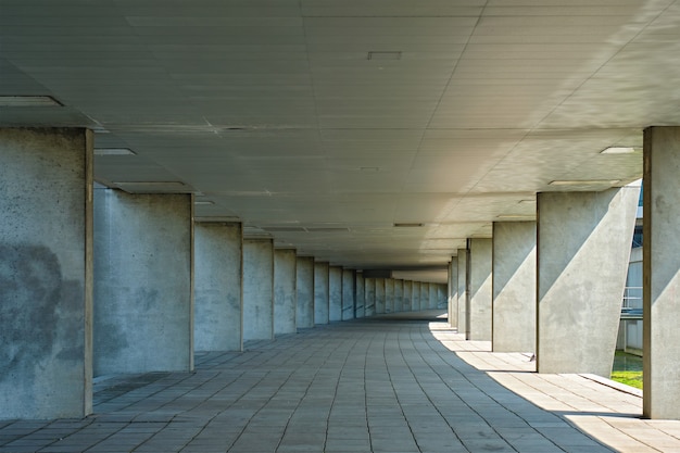 Tunnel Ggallery près du parc du musée de Rotterdam aux Pays-Bas