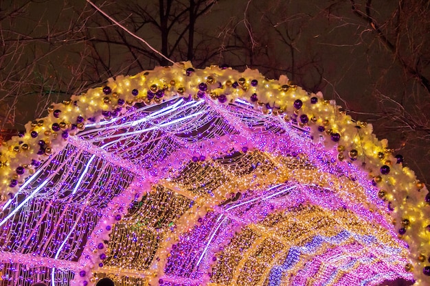 Le tunnel de lumière sur le boulevard Tverskoy