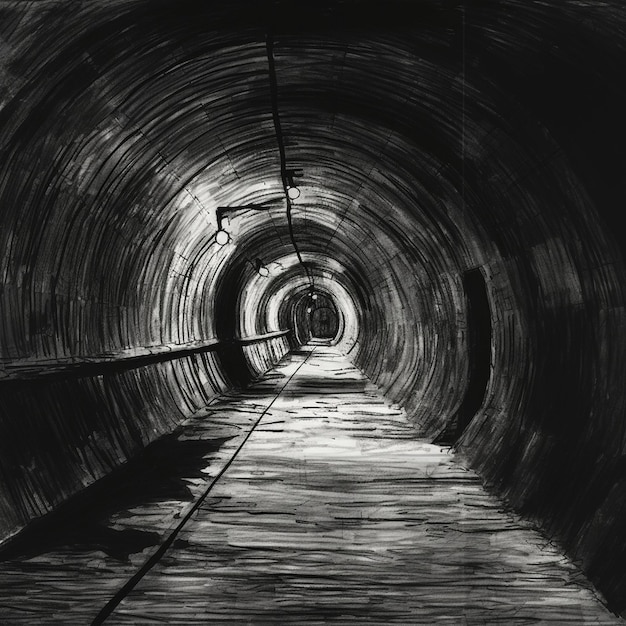 Tunnel souterrain simple à deux dimensions
