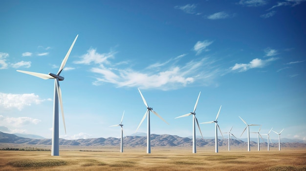 turbines éoliennes dans un parc éolien