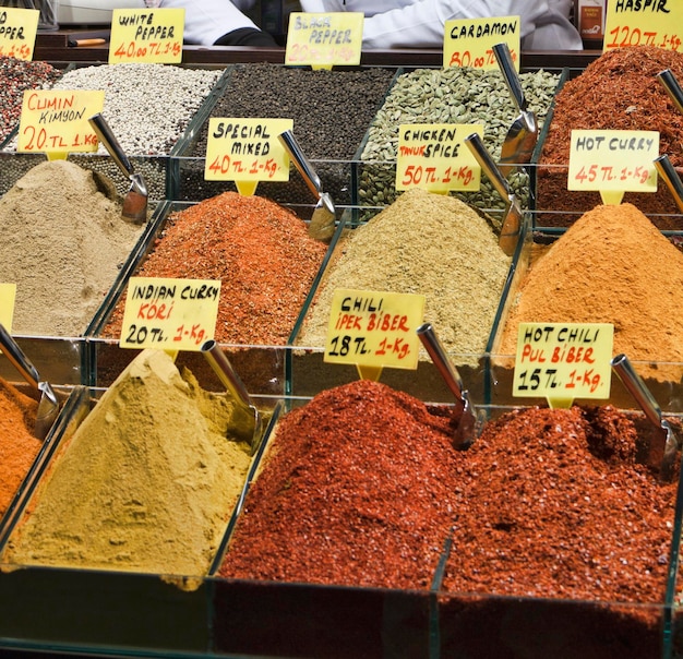 Turquie, istanbul, bazar épice, épices turques, vendre