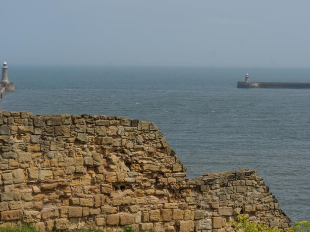 Photo tynemouth à la mer du nord.