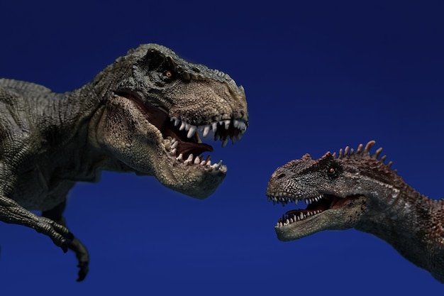 Tyrannosaure Rex et Allosaure