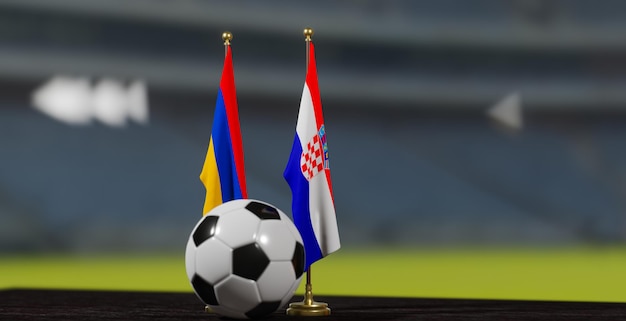UEFA EURO 2024 Football Arménie vs Croatie Qualification du Championnat d'Europe