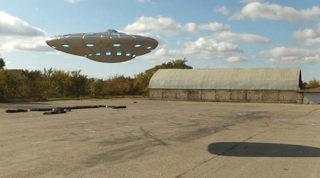 Ufo visualisation 3d rendu 3d