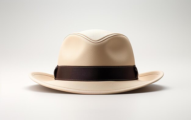 Umpire39s Cricket Hat sur fond blanc