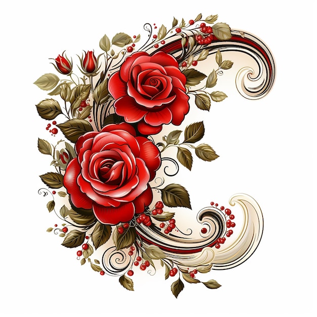 un_gorgeous_ornate_clipart_corner_element_with_roses_in_r