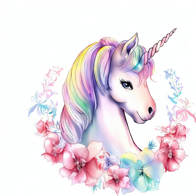 Unicorn' Jubilation de la nouvelle année AI générative