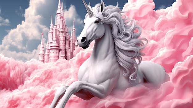 Unicorn vectoriel de conception HD 8K papier peint Stock photographique