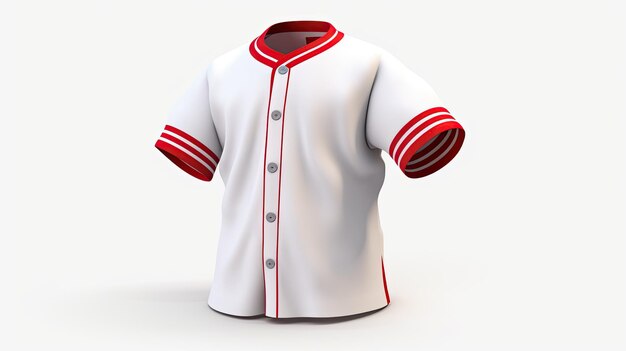 uniforme de baseball réaliste 4k fond blanc