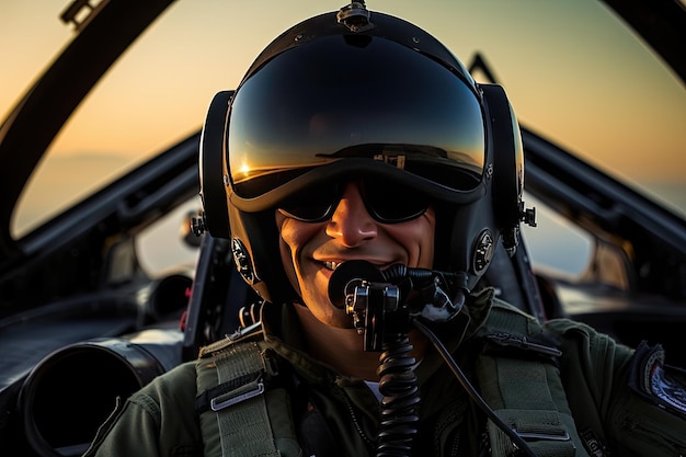 Photo uniforme de pilote de la force aérienne