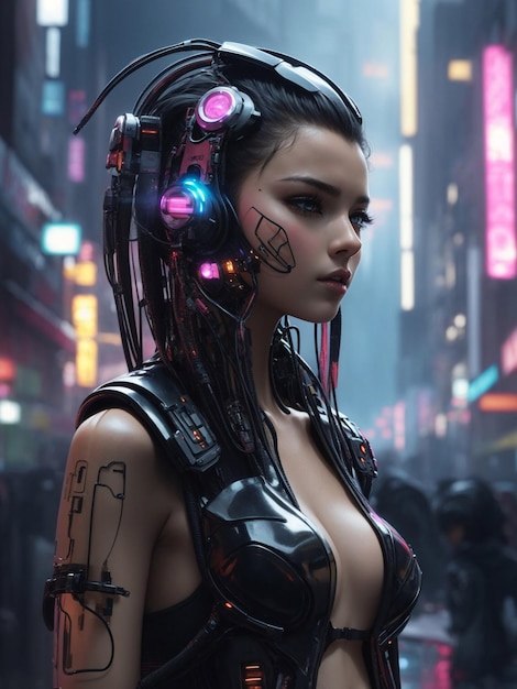 Photo univers cyberpunk