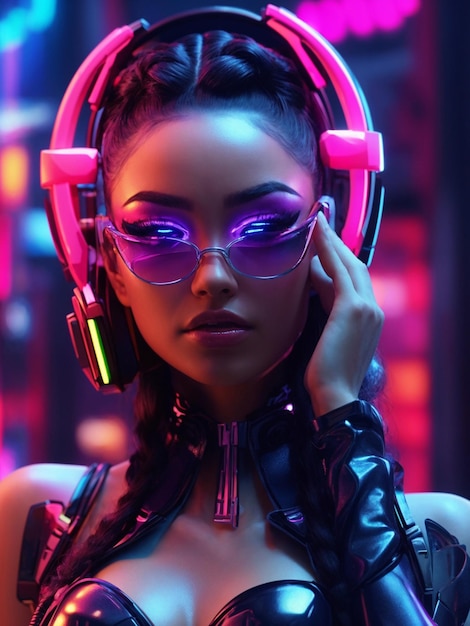 Photo univers cyberpunk