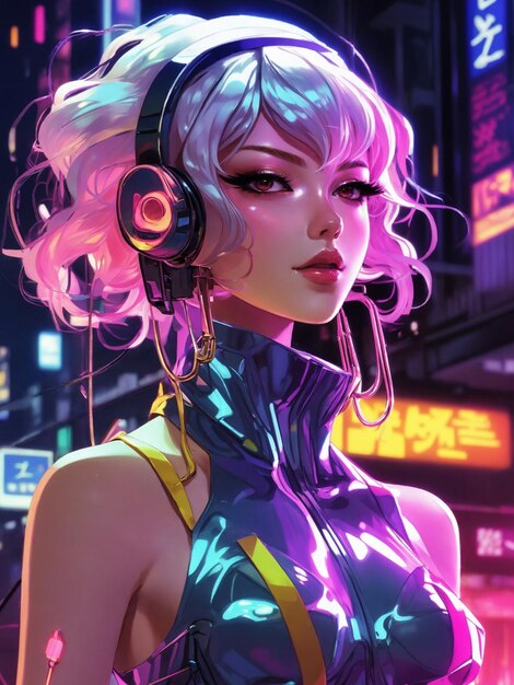 Photo univers cyberpunk