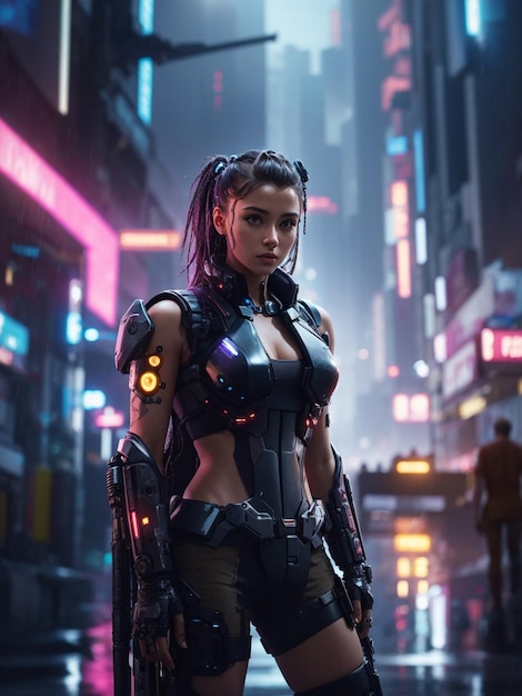 Photo univers cyberpunk