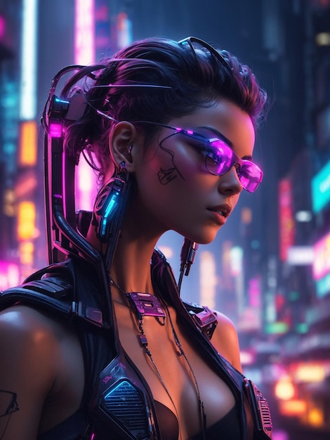 Photo univers cyberpunk