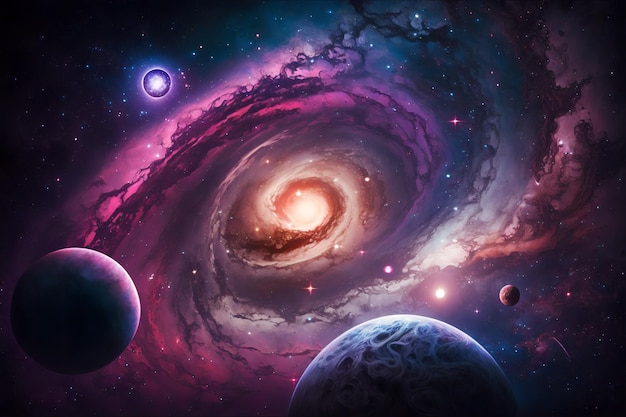 L'univers est une planète avec une galaxie et l'univers est appelé galaxie.