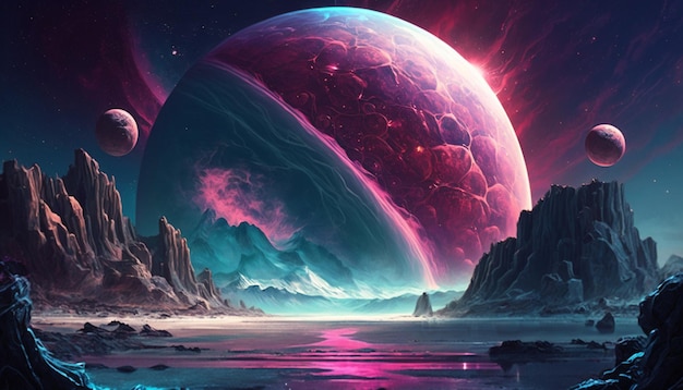 univers magenta cyan