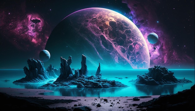 univers magenta cyan