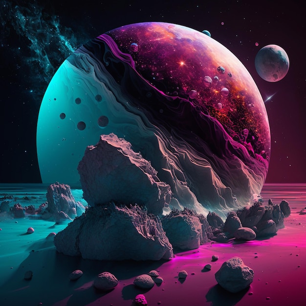 univers magenta cyan