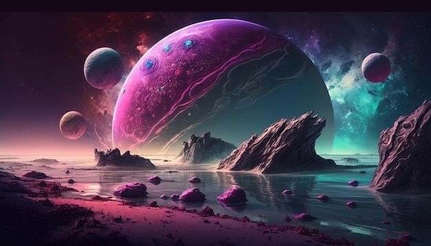 univers magenta cyan