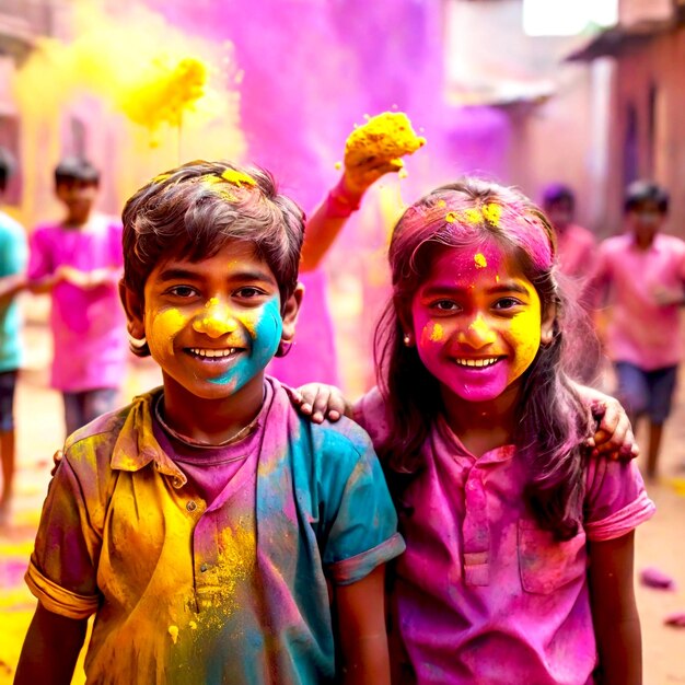 L'université Nehru célèbre le festival Holi à Delhi L'Inde Holi est un festival de printemps célébré