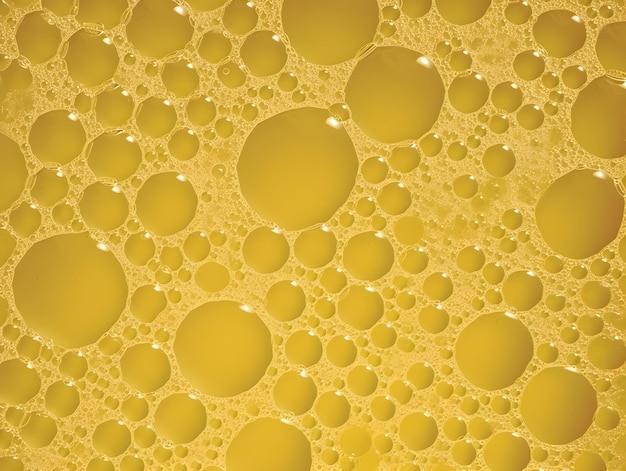 Photo urine mousseuse très colorée avec des bulles excrétion mousseuse