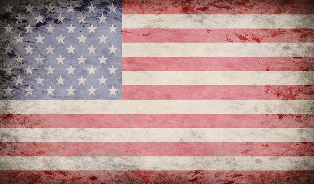 Usa conception vecteur de grunge de drapeau