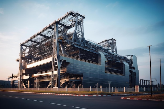 L'usine de construction industrielle de l'acier Génère Ai