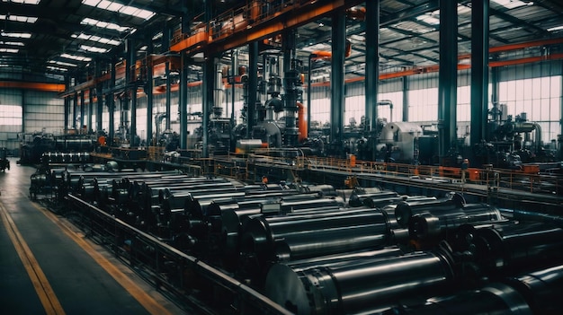 Une usine industrielle remplie de machines