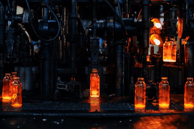 Usine pour la production de verrerie de bouteilles