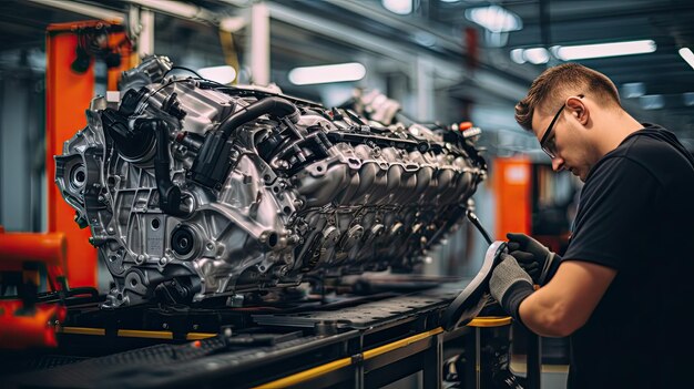 L'usine de production d'automobiles