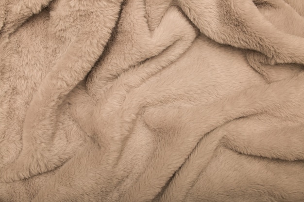 Usine de tissu de fourrure pelucheux doux et délicat manteau de fausse fourrure de surface grise