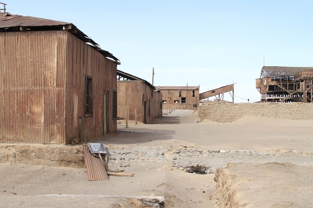 Usine de transformation du salpêtre Santa Laura Humberstone Iquique Chili